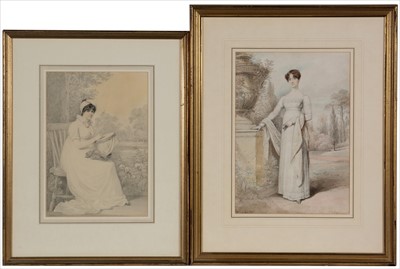 Lot 588 - Henry Edridge - watercolours.