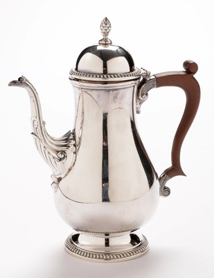 Lot 247 - Silver coffee pot