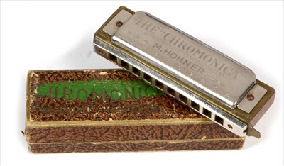 Lot 4 - Melodion and Hohner harmonica.