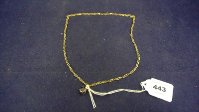 Lot 443 - Black diamond pendant
