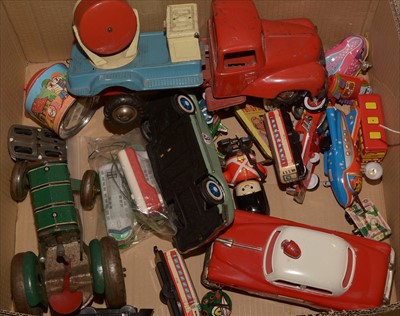 Lot 294 - Tinplate toys