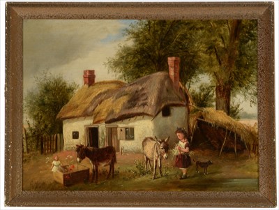 Lot 743 - Charles Hunt, jnr. - oil.