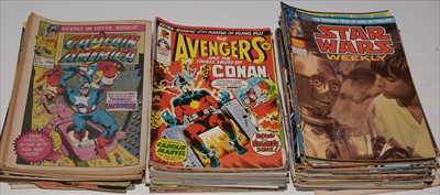 Lot 22 - Star Wars Weekly and other British Marvel reprint comics.