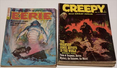 Lot 30 - Eerie and Creepy comics.