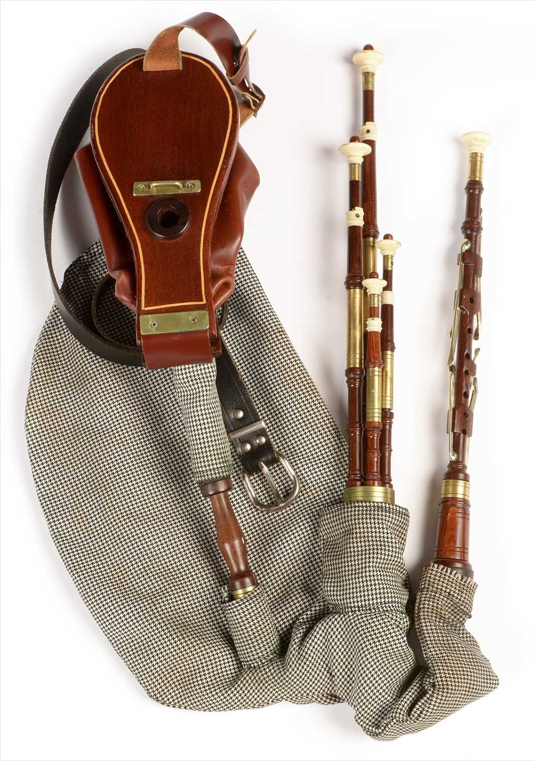 Lot 203 - Set of Northumbrian small pipes, by Brian Gumm,...