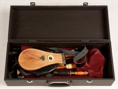 Lot 204 - Set of Scottish small pipes.