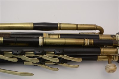 Lot 208 - Set of pastoral pipes.
