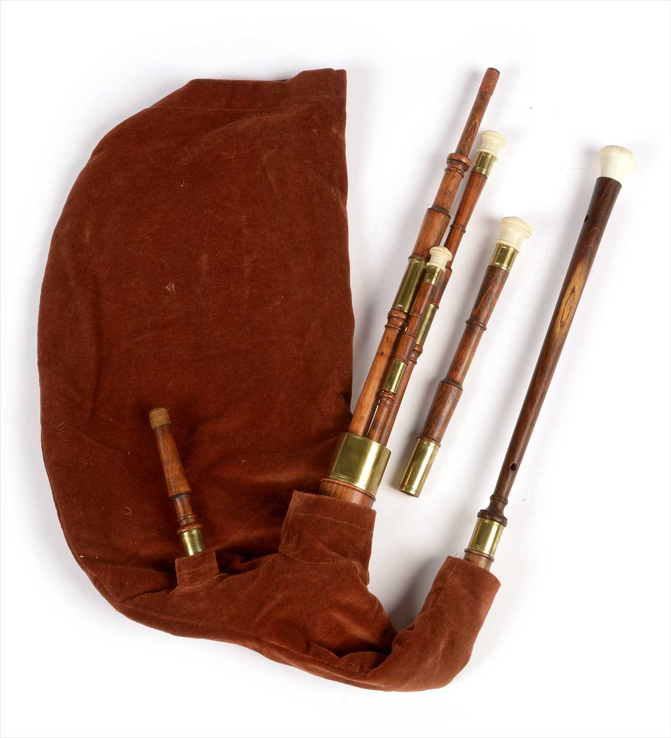 Lot 210 - Set of Scottish Border pipes.