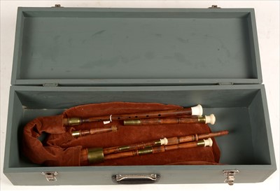 Lot 210 - Set of Scottish Border pipes.
