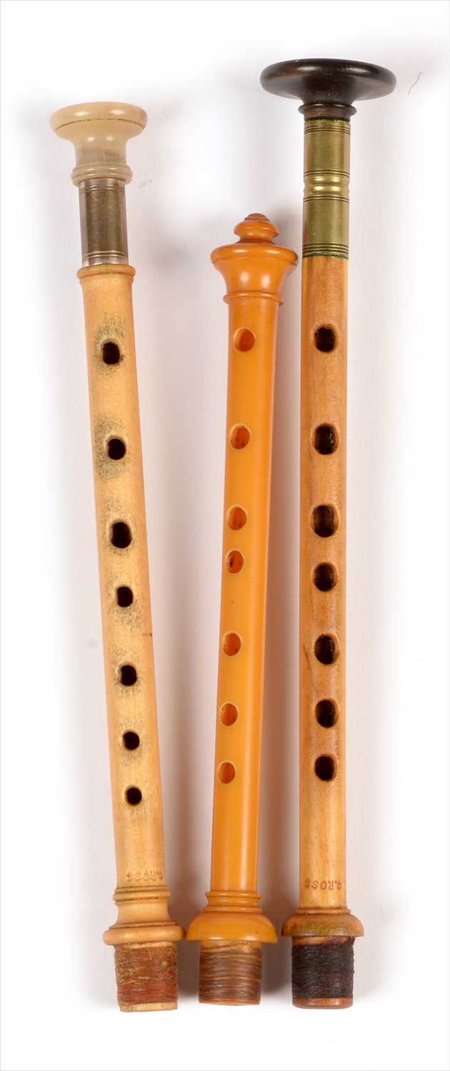 Lot 178 - Three simple chanters.