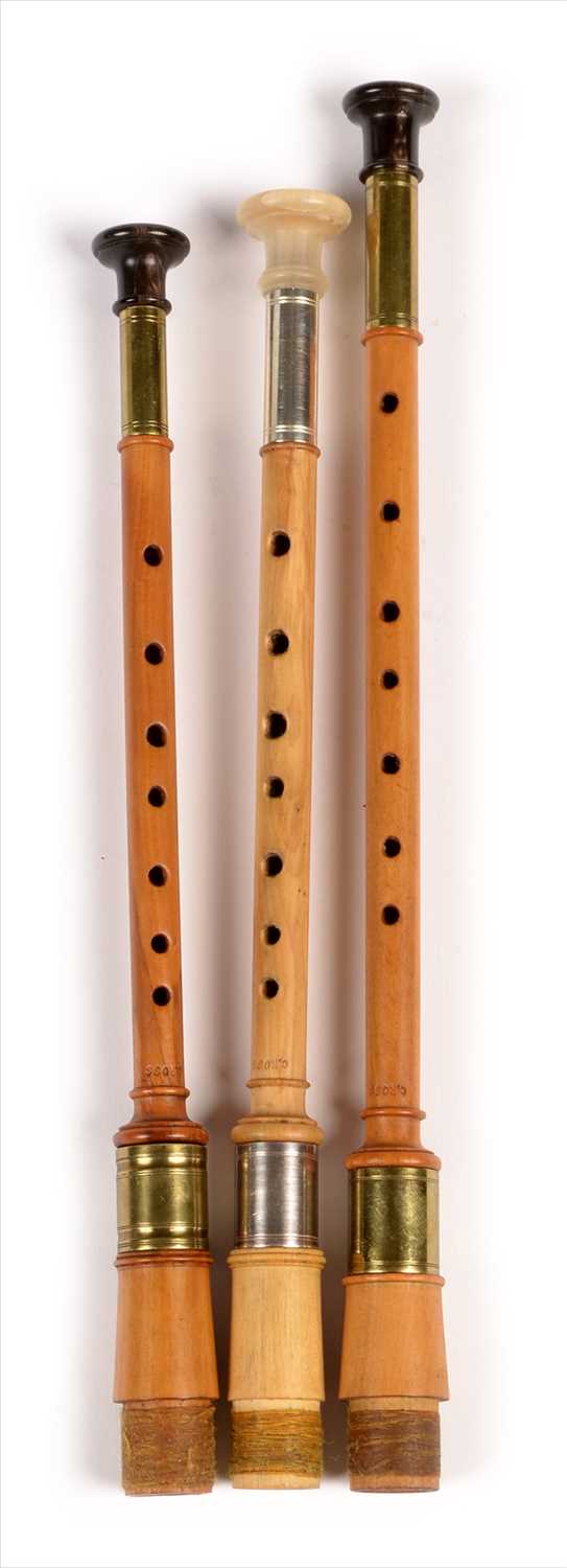 Lot 182 - Three simple chanters.