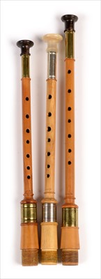 Lot 182 - Three simple chanters.