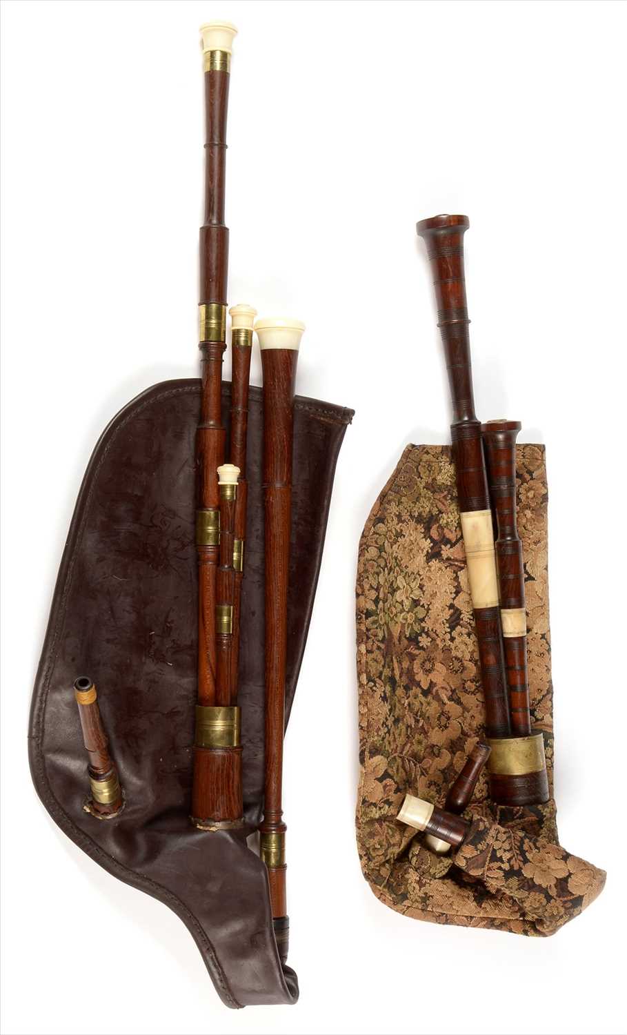 Lot 211 - Two sets of Scottish small pipes.
