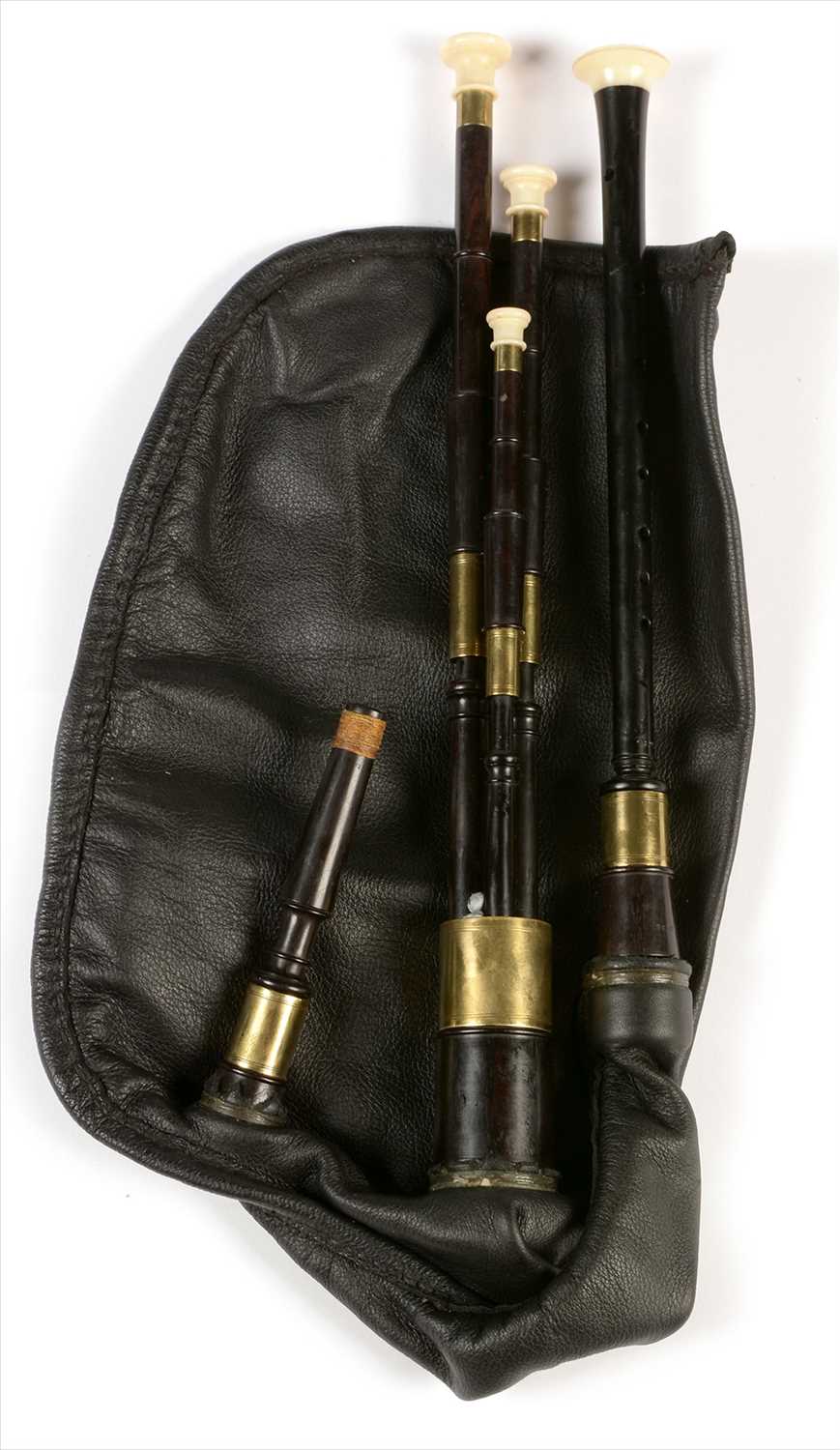 Lot 212 - Set of Scottish small pipes.