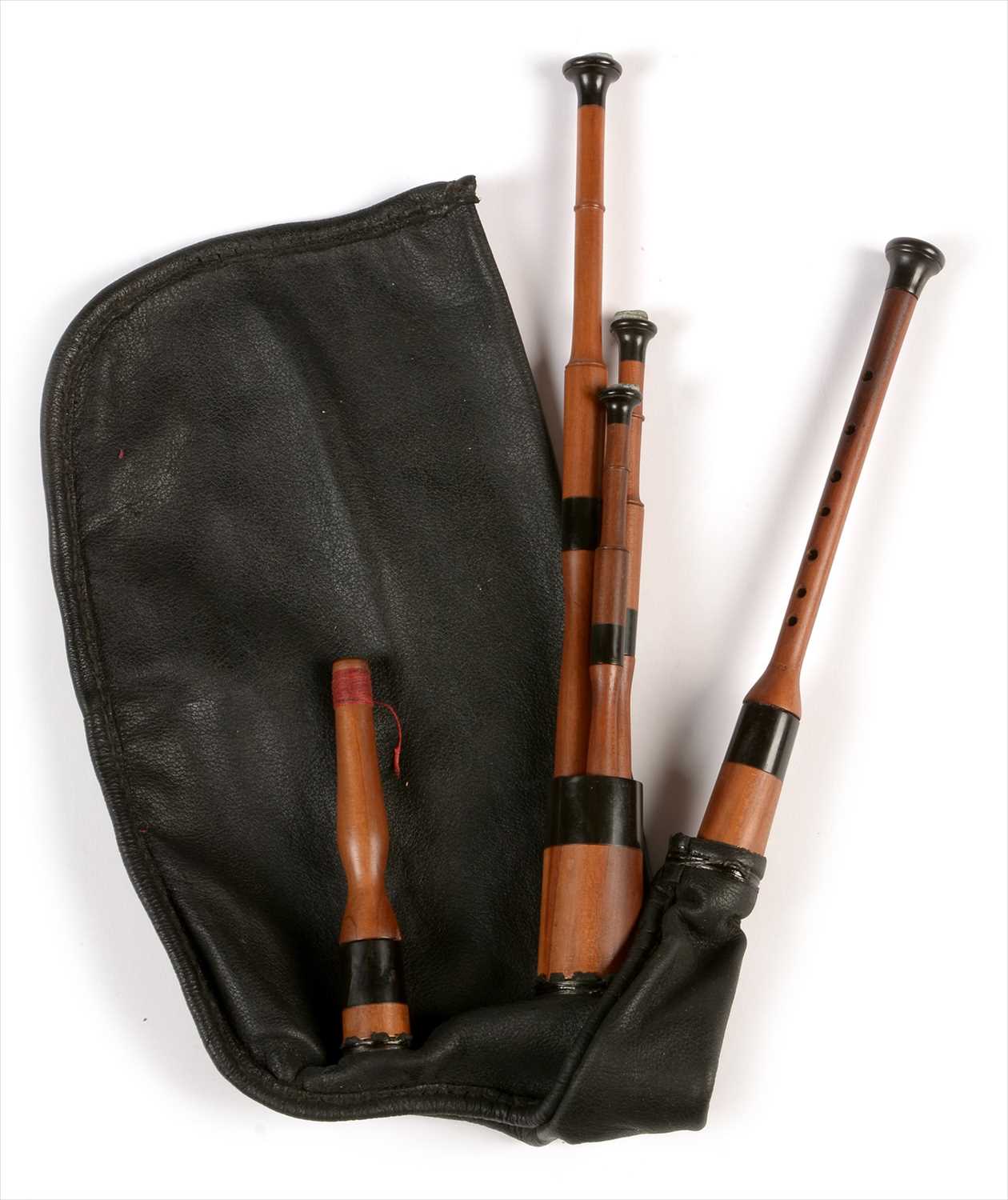 Lot 213 - Set of Northumbrian small pipes.