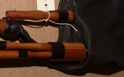 Lot 213 - Set of Northumbrian small pipes.