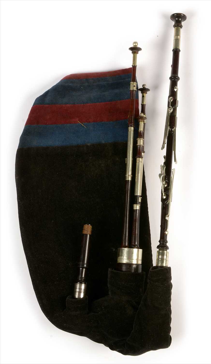 Lot 217 - Set of Northumbrian small pipes.