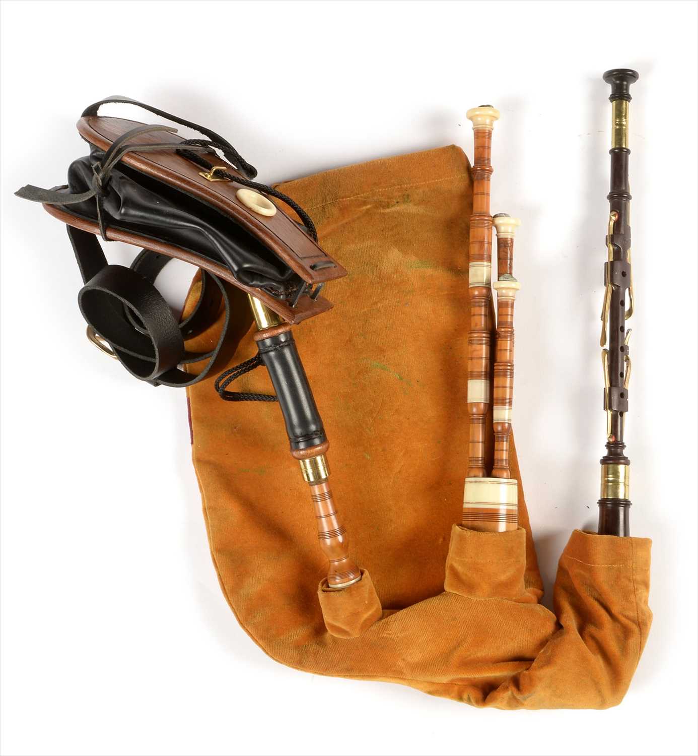 Lot 224 - Starter set of Northumbrian pipes.