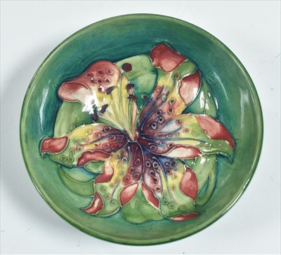 Lot 573 - Moorcroft columbine dish