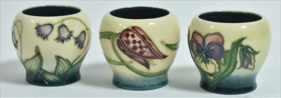 Lot 577 - Three Moorcroft egg cups