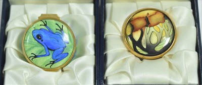 Lot 587 - Two Moorcroft enamels