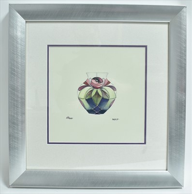 Lot 599 - Moorcroft watercolour