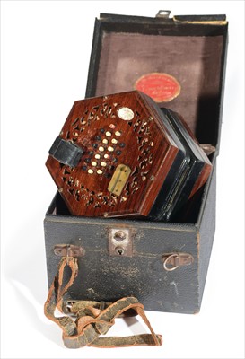 Lot 694 - Lachenal English system concertina