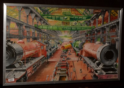 Lot 1025 - E* J* Prangnell - watercolour.