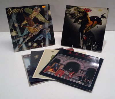 Lot 282 - Rush and Budgie LPs