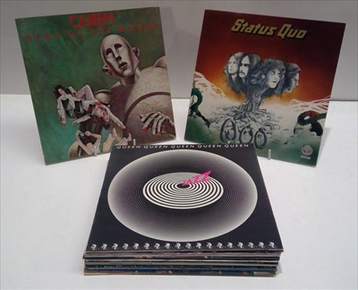 Lot 327 - Queen and Status Quo LPs