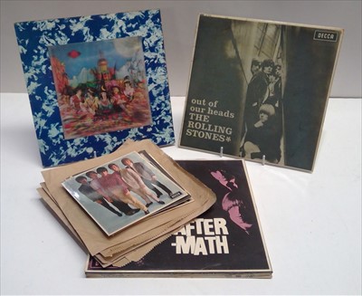 Lot 349 - Rolling Stones LPs and singles