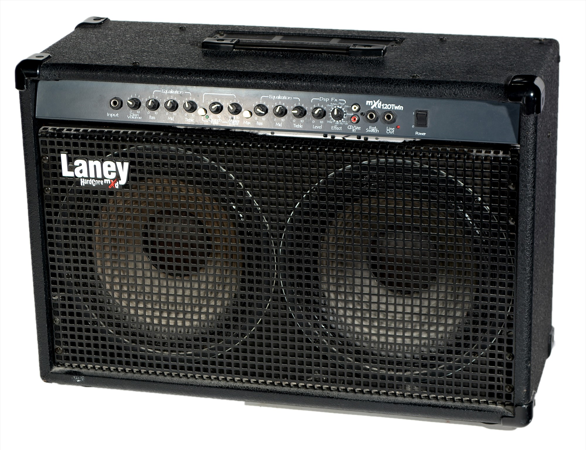 Lot 789 - Laney hard core MXD 120 twin amplifier
