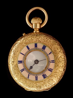 Lot 36 - 18ct gold fob watch