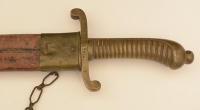 Lot 985 - German Saxon M1845 Faschinenmesser Short Sword