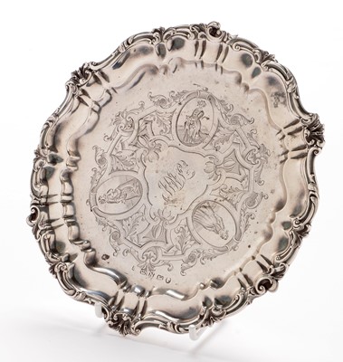 Lot 272 - Silver waiter
