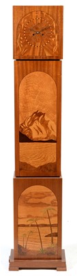 Lot 1146 - Art Deco marquetry clock