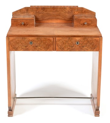 Lot 1194 - Art Deco walnut desk