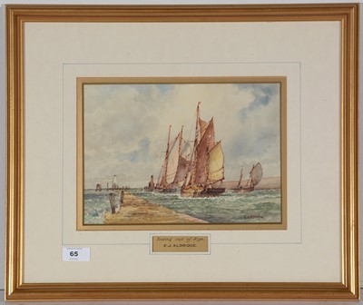 Lot 65 - F* J* Aldridge - watercolour.