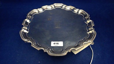 Lot 416 - Silver waiter