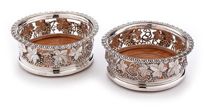 Lot 323 - George IV silver coasters