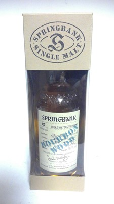 Lot 831 - Springbank Bourbon 12
