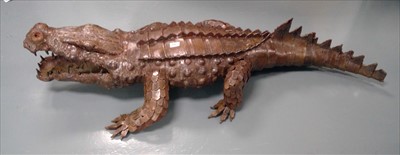 Lot 712 - Metal Crocodile