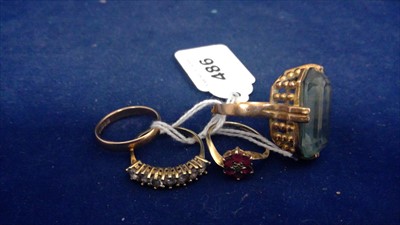 Lot 486 - Four rings