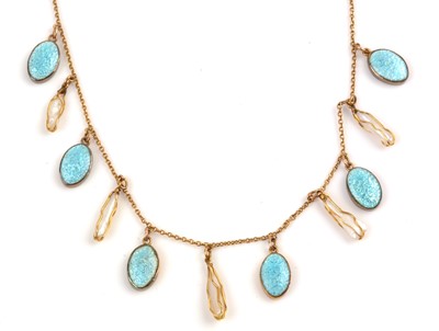 Lot 206 - Edwardian fringe necklace