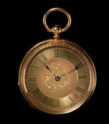 Lot 9 - 18ct gold pocket watch