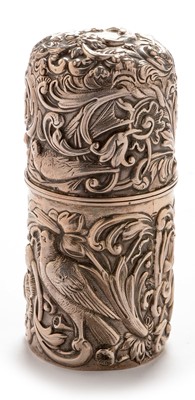 Lot 291 - Silver bottle case