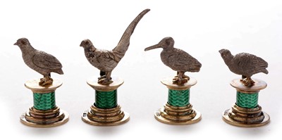Lot 292 - Gamebird menu stands