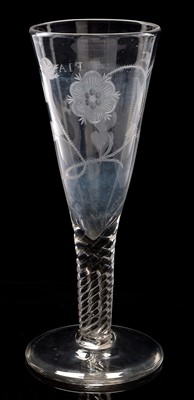 Lot 523 - Jacobite revival glass Fiat