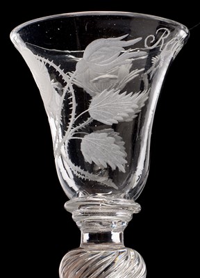 Lot 514 - Jacobite wine glass