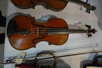 Lot 699 - Louis Lowendall Paganini model Violin